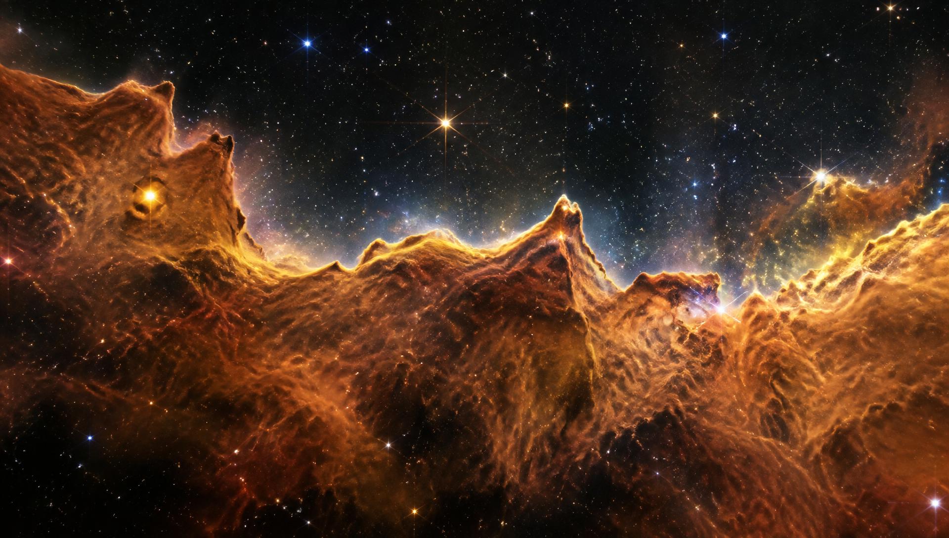 Acantilados cósmicos de la nebulosa de Carina